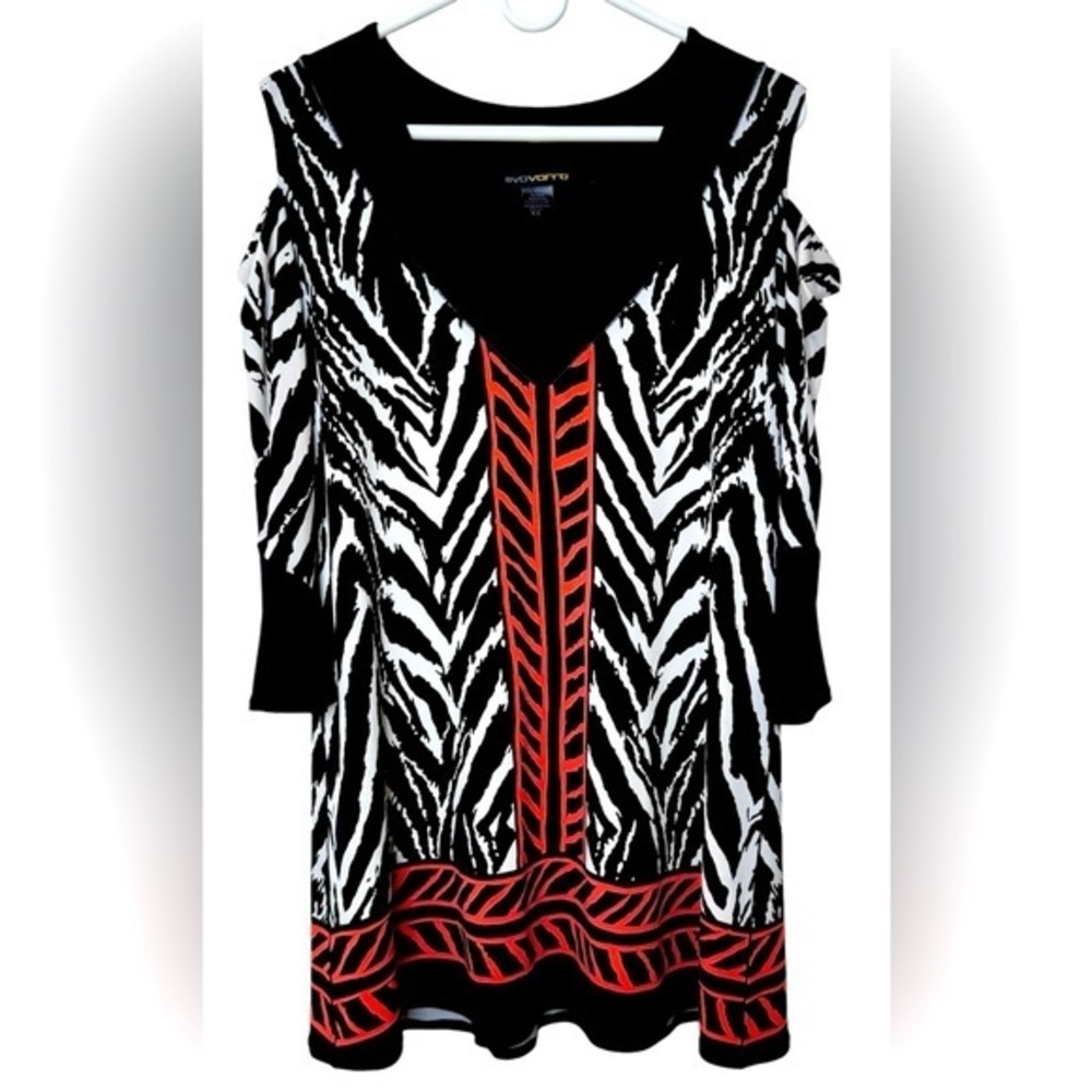 Eva Varro Woman’s XL Top Tunic cold shoulder